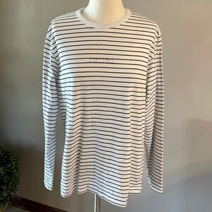 Denim & Flower Ricky Singh cotton long sleeve top / T women’s size XL stripped